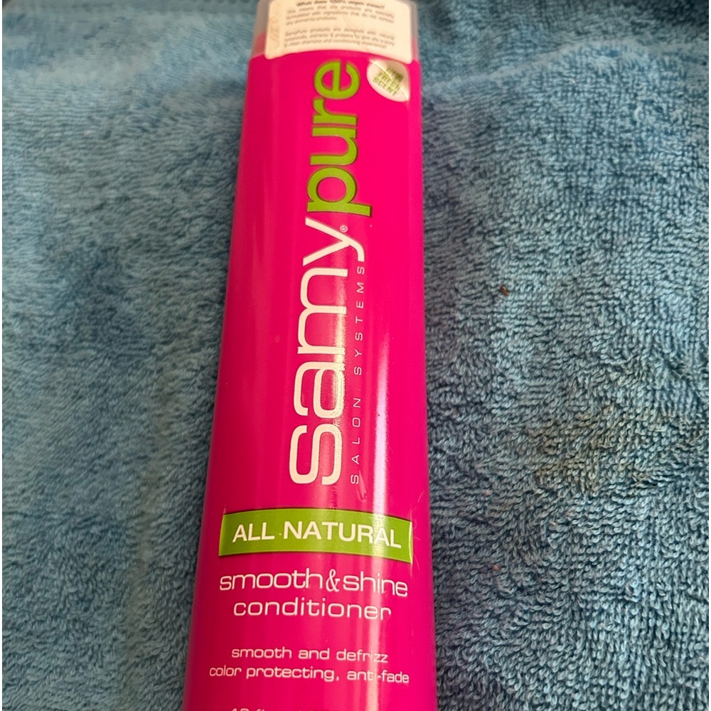 Samy Pure Smooth & Shine Conditioner 12oz Defrizz + Smooth Hair